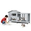 PeakPursuit Rabbit Hutch Weatherproof Roof Lockable Wheels-1