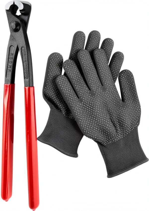 HKZTUY Ear Clamp Pliers Red Steel Nylon Grip Auto Repair-7