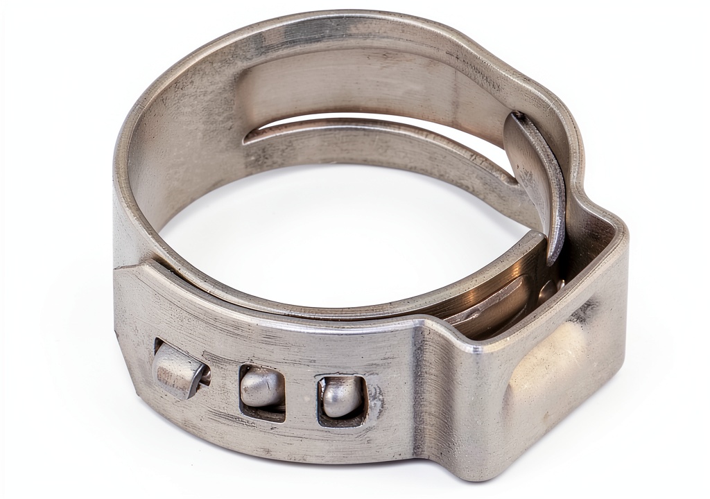 Oetiker stainless steel ear clamps in industrial use