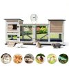 Magazoopet Rabbit Hutch Solid Fir Wood Waterproof Design-7