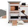 Magazoopet Rabbit Hutch Solid Fir Wood Waterproof Design-3