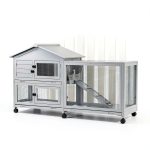 PeakPursuit Rabbit Hutch Weatherproof Roof Lockable Wheels-0