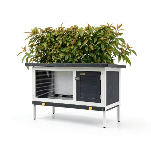 Aosom Outdoor Rabbit Hutch Weather Resistant Secure-8