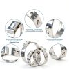 GAOHUI Stainless Steel Ear Hose Clamp Industrial Secure-3