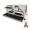 Magazoopet Rabbit Hutch Solid Fir Wood Waterproof Design-5