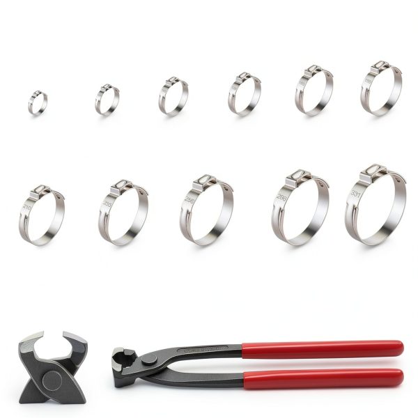 B2Jiu Stainless Steel Hose Clamps Kit with Plier 170PCS-1