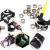 MISPIRE Stainless Steel Ear Clamps Silver Hose Fittings-4