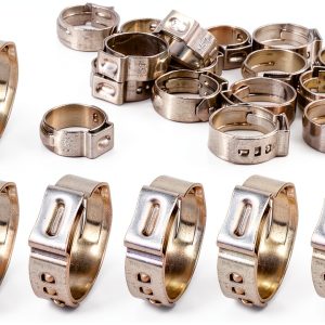 YUEARN Stainless Steel Single Ear Hose Clamps 55 Pcs-0