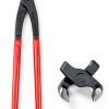HKZTUY Ear Clamp Pliers Red Steel Nylon Grip Auto Repair-1