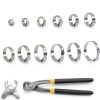 LAZIRO Single Ear Hose Clamps 260 Pcs Stainless Steel Kit-1