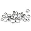 MISPIRE Stainless Steel Ear Clamps Silver Hose Fittings-5