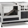 AniwuPaws Rabbit Hutch Indoor Cage Chew Proof Wheels-0