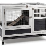 AniwuPaws Rabbit Hutch Indoor Cage Chew Proof Wheels-0