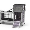 MEDEHOO Rabbit Hutch Metal Frame Easy Access Outdoor Pet-2