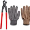 HKZTUY Ear Clamp Pliers Red Steel Nylon Grip Auto Repair-8