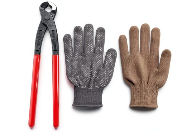 HKZTUY Ear Clamp Pliers Red Steel Nylon Grip Auto Repair-8