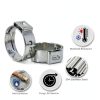MISPIRE Stainless Steel Single Ear Hose Clamp Silver-2