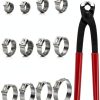 SEKSUALA Single Ear Hose Clamps 304 Stainless Steel Kit-5