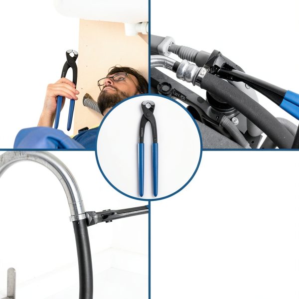WISEPRO Ear Clamp Pliers Blue Chrome Vanadium Steel-6