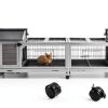 MEDEHOO Rabbit Hutch Metal Frame Easy Access Outdoor Pet-5