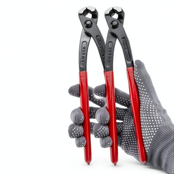 HKZTUY Ear Clamp Pliers Red Steel Nylon Grip Auto Repair-3