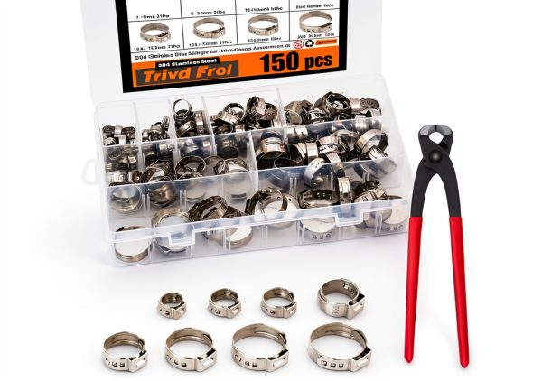 Trivd Frol Stainless Steel Hose Clamps Metallic Industrial-6