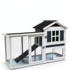 RUNSHED Rabbit Hutch Indoor Cage Solid Wood Easy Cleaning-1