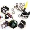 MISPIRE Stainless Steel Single Ear Hose Clamp Silver-4