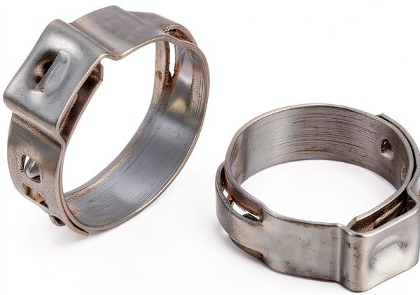 MISPIRE Stainless Steel Single Ear Hose Clamp Silver-0