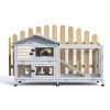 PeakPursuit Rabbit Hutch Weatherproof Roof Lockable Wheels-7