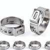 YUEARN Stainless Steel Single Ear Hose Clamps 55 Pcs-1