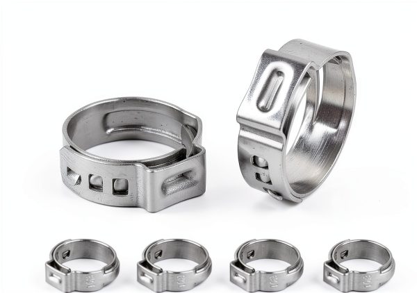 YUEARN Stainless Steel Single Ear Hose Clamps 55 Pcs-1