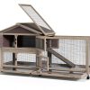 PeakPursuit Rabbit Hutch Weatherproof Roof Lockable Wheels-8