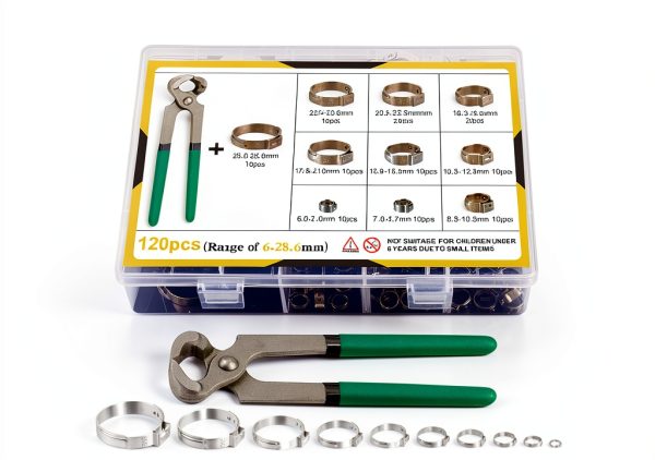 MIAHART Stainless Steel Hose Clamps 120 Pcs Tool Set-6