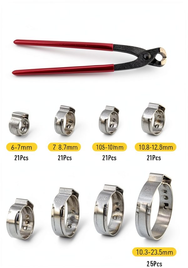 Trivd Frol Stainless Steel Hose Clamps Metallic Industrial-1
