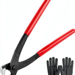 HKZTUY Ear Clamp Pliers Red Steel Nylon Grip Auto Repair-0