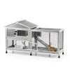 PeakPursuit Rabbit Hutch Weatherproof Roof Lockable Wheels-2