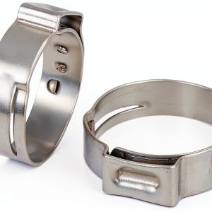 MISPIRE Stainless Steel Single Ear Hose Clamp Silver-0