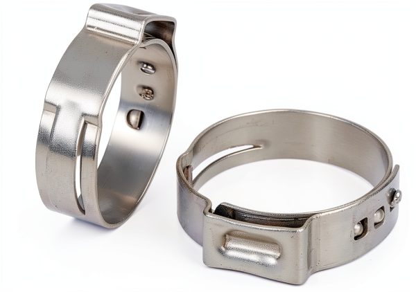 MISPIRE Stainless Steel Single Ear Hose Clamp Silver-0