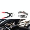MISPIRE 304 Stainless Steel Single Ear Hose Clamp Silver-2