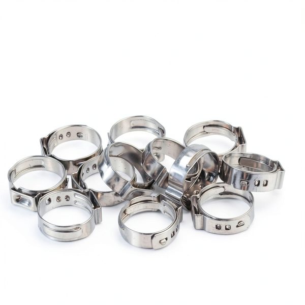 MISPIRE Stainless Steel Single Ear Hose Clamp Silver-1