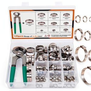 MIAHART Stainless Steel Hose Clamps 120 Pcs Tool Set-0