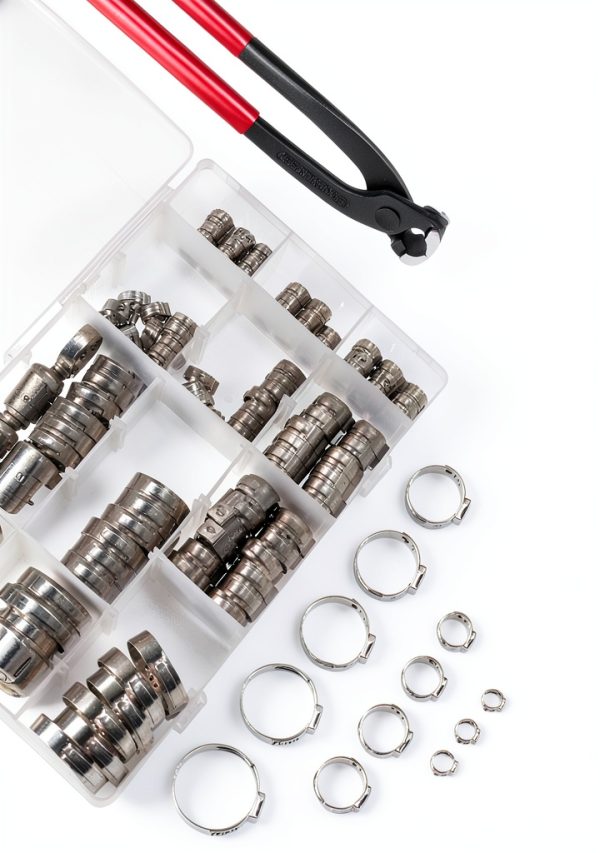 SEKSUALA Single Ear Hose Clamps 304 Stainless Steel Kit-2