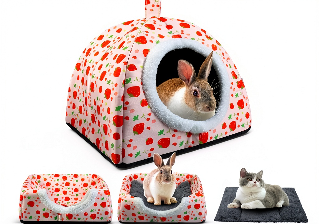 Installing Hollima Rabbit Hideout Pet House on a wooden desk
