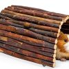 AGGQQA Collapsible Guinea Pig Hideout Wood-3