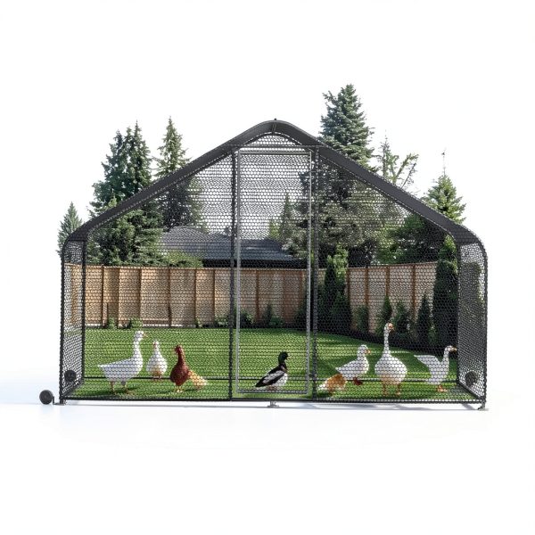 PETS TUFF Chicken Run Coop for Small Animals-5