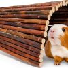 AGGQQA Collapsible Guinea Pig Hideout Wood-0