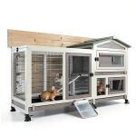 Mayugardening Rabbit Hutch 2-Story Waterproof Design-0