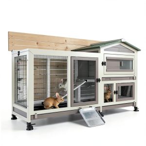 Mayugardening Rabbit Hutch 2-Story Waterproof Design-0