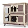 Suumerpeyt Indoor Chicken Coop for Small Pets Grey M-5